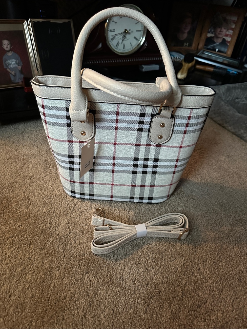 Small tote with strap
